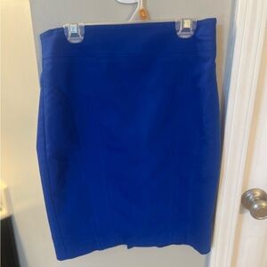 Express Royal Blue Pencil Skirt